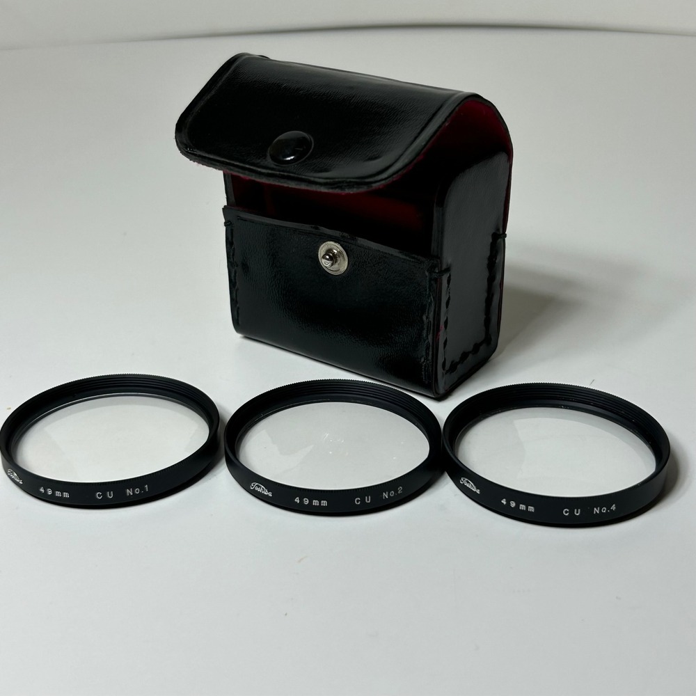 Toshiba 49mm Close-Up Filter Set CU No 1 2 4 with Case Japan Macro Photography